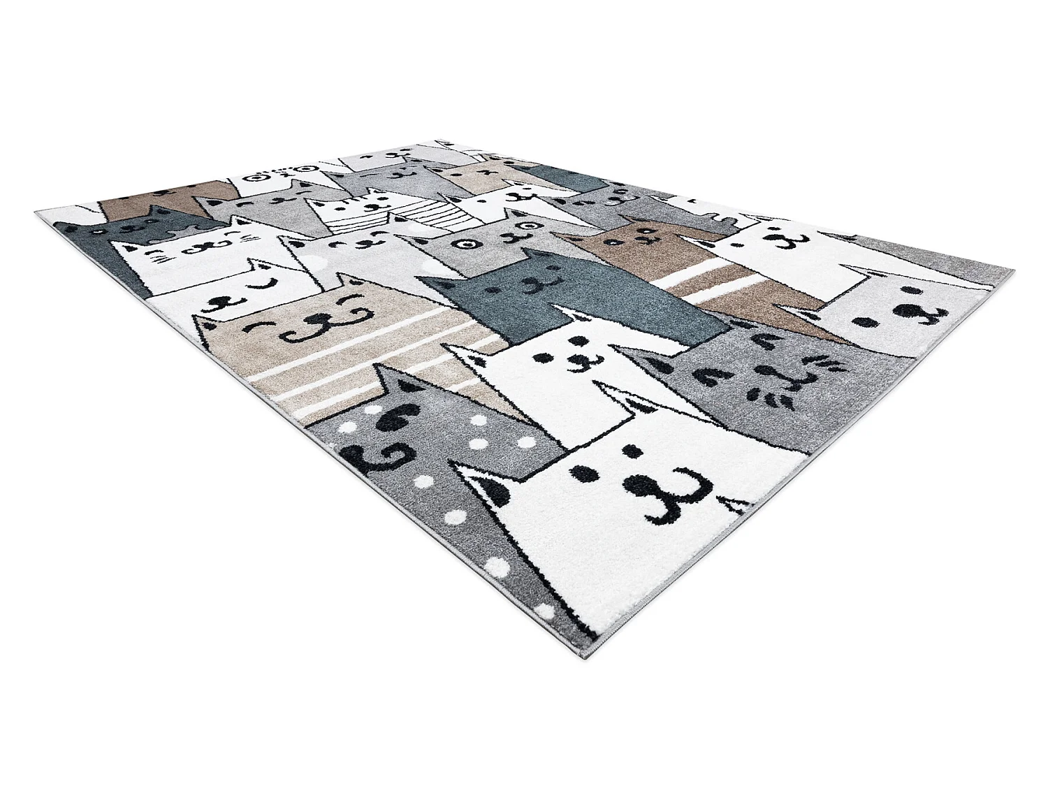 Tapijt FUN Pets voor kinderen, dieren multi 80x150 cm