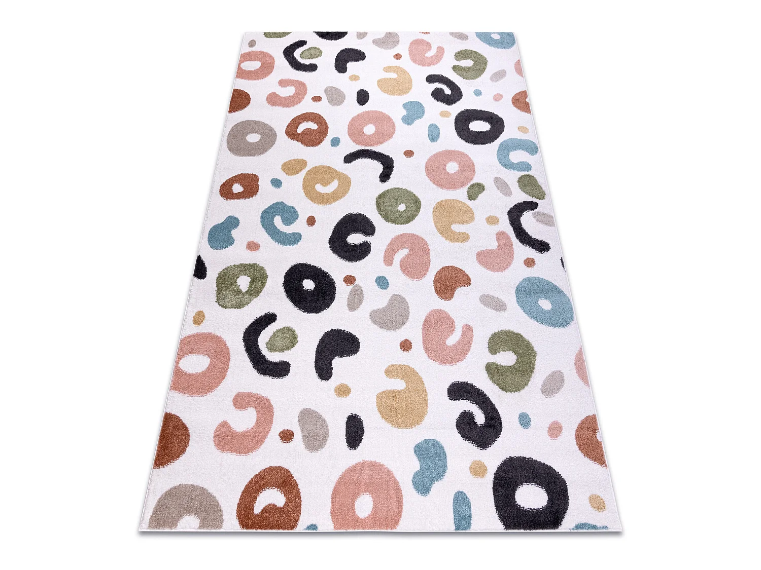 Tapis FUN Spots pour enfants taches crème 140x190 cm