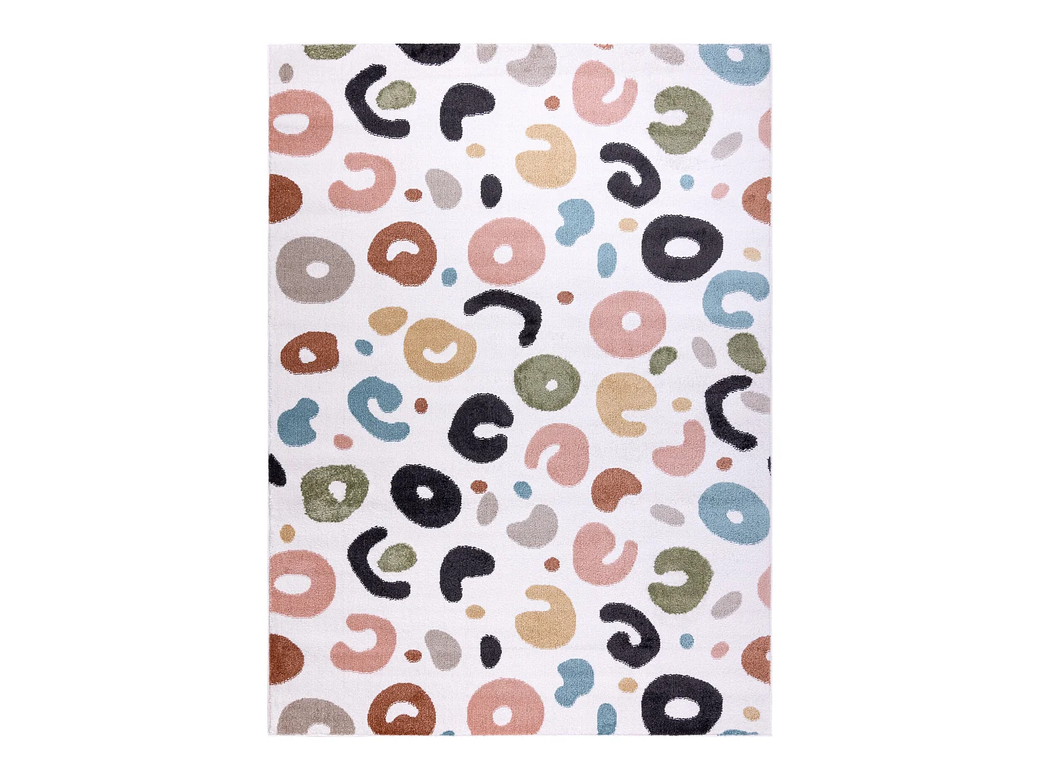 Tapis FUN Spots pour enfants taches crème 140x190 cm