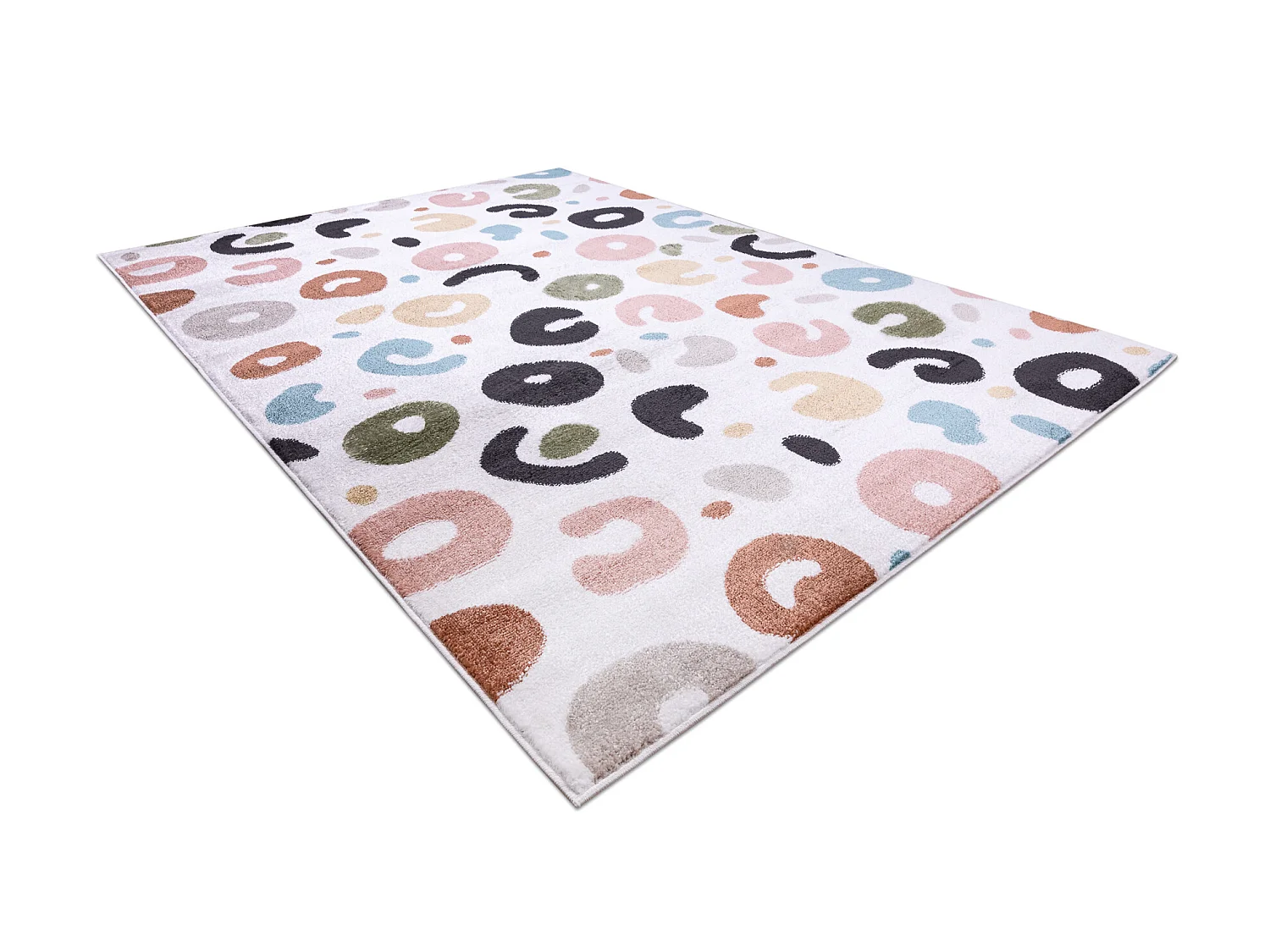 Tapis FUN Spots pour enfants taches crème 140x190 cm