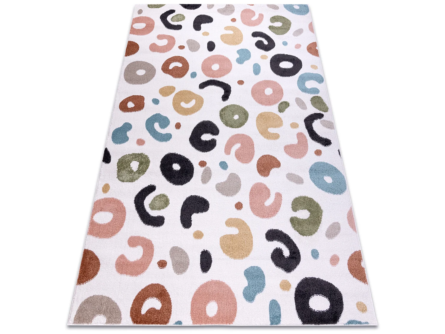 Tapis FUN Spots pour enfants taches crème 140x190 cm
