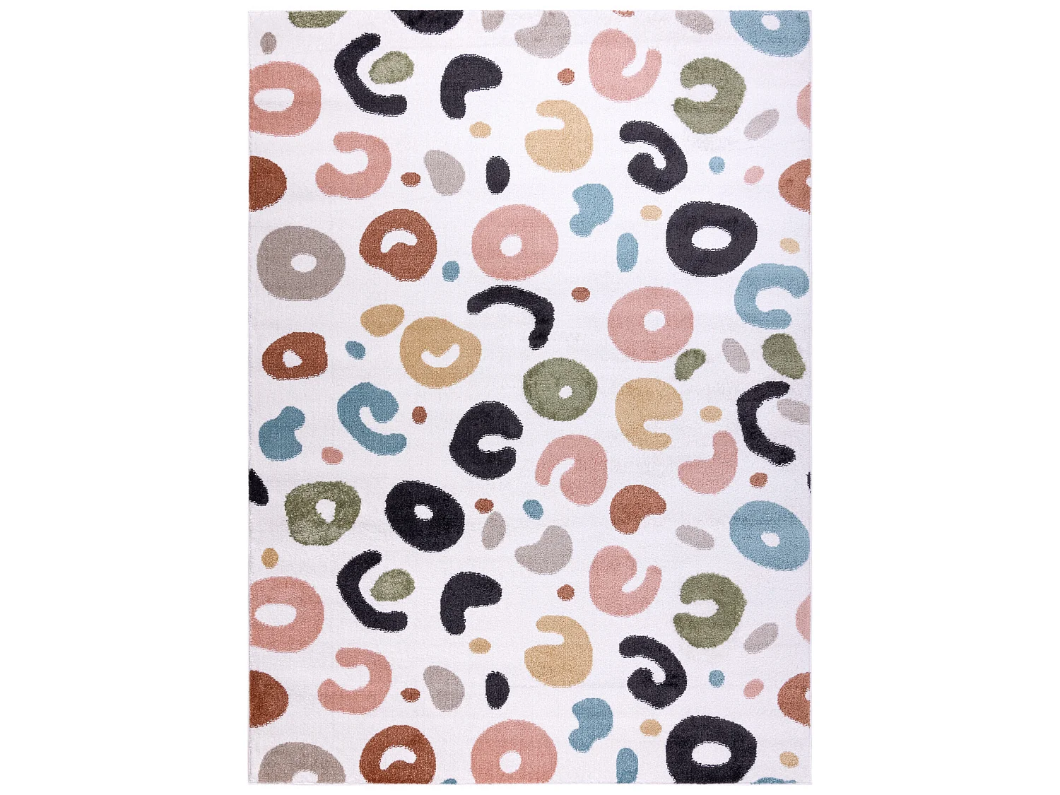 Tapis FUN Spots pour enfants taches crème 140x190 cm