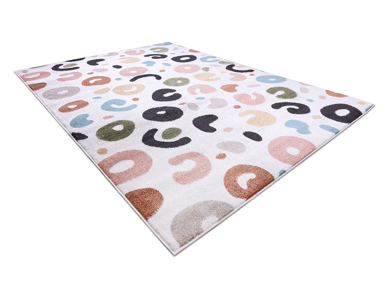 Tapis FUN Spots pour enfants taches crème 140x190 cm