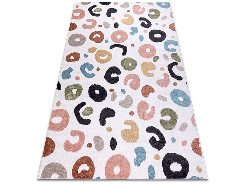 Tapis FUN Spots pour enfants taches crème 140x190 cm