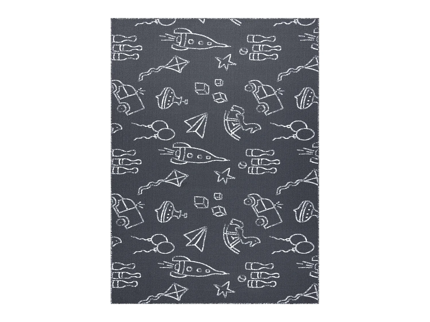 Tapijt voor kinderen TOYS speelgoed, om mee te spelen, kinderen - grij 200x300 cm