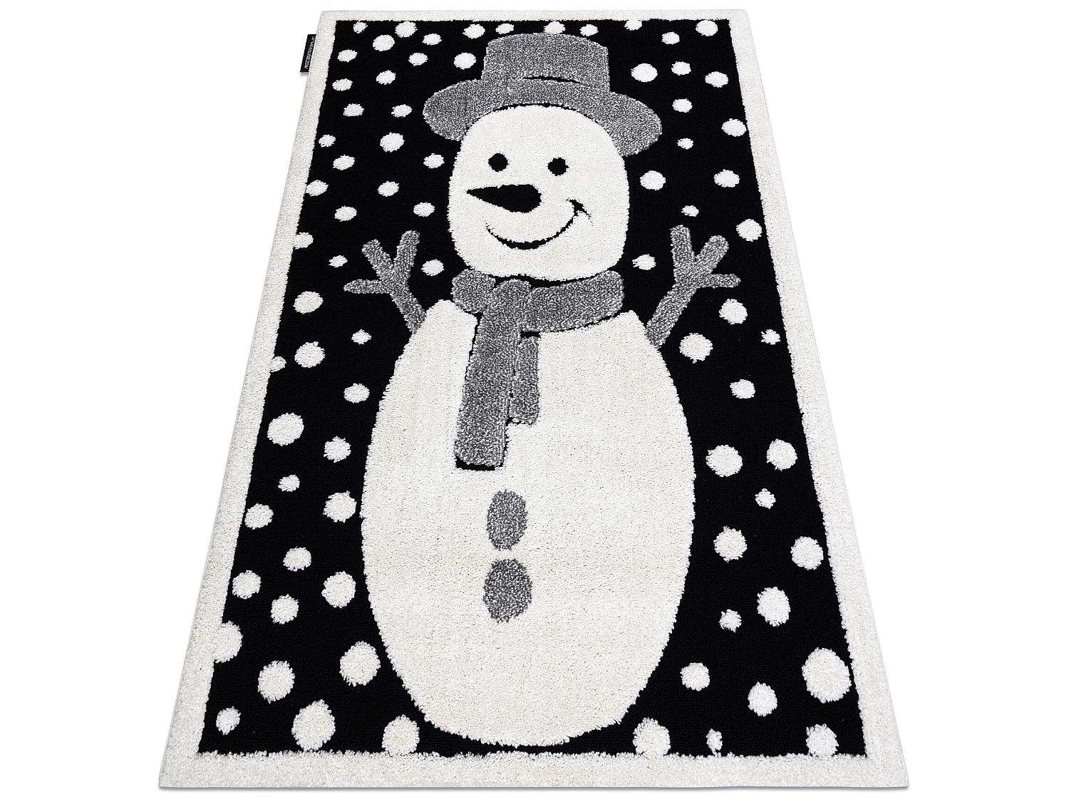Kindertapijt JOY Snowman sneeuwman, voor kinderen - Structureel, twee  160x220 cm