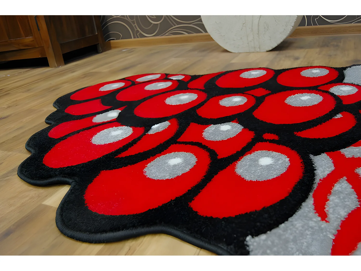 Kindertapijt HAPPY C299 Druiven Rood 80x80 cm