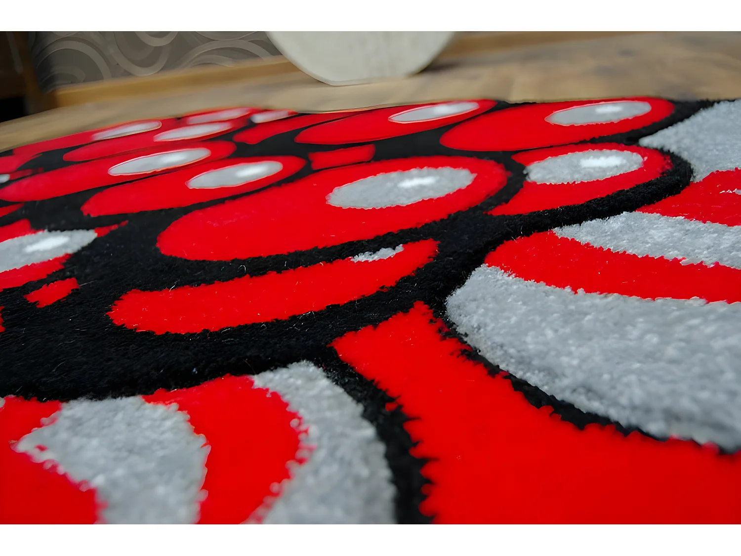 Kindertapijt HAPPY C299 Druiven Rood 80x80 cm