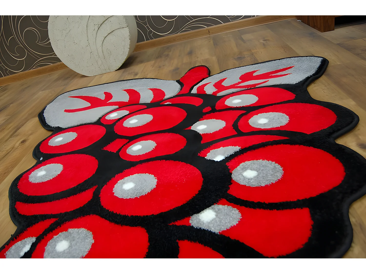 Kindertapijt HAPPY C299 Druiven Rood 80x80 cm