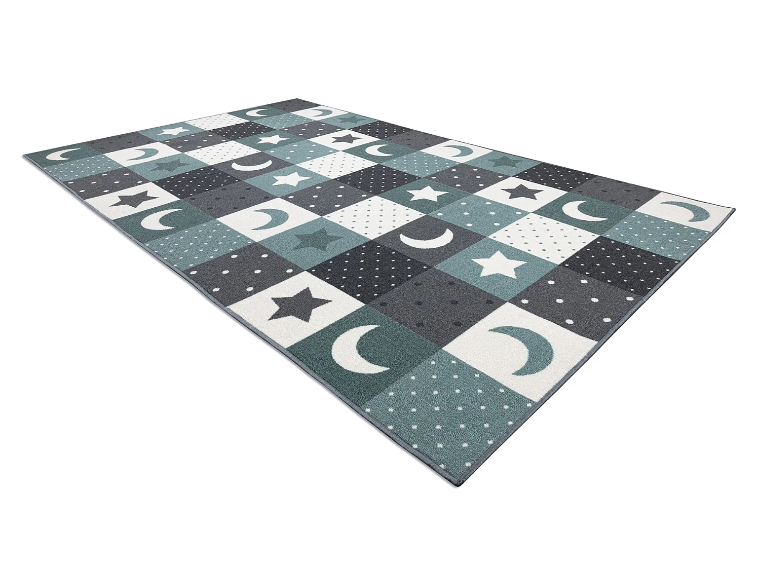 Tapijt voor kinderen STARS sterren, Sterretje , kinderen, turkoois / g 300x350 cm