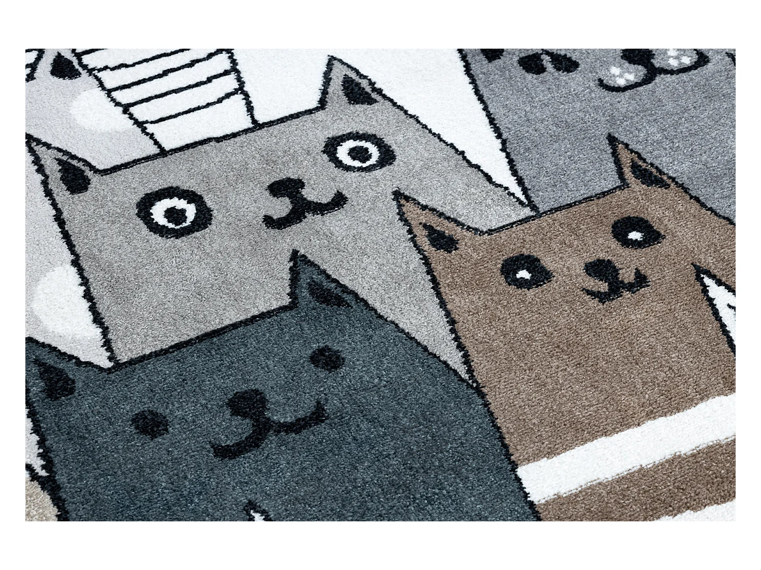 Tapis FUN Gatti pour enfants, chats animaux coloré mutli 240x330 cm