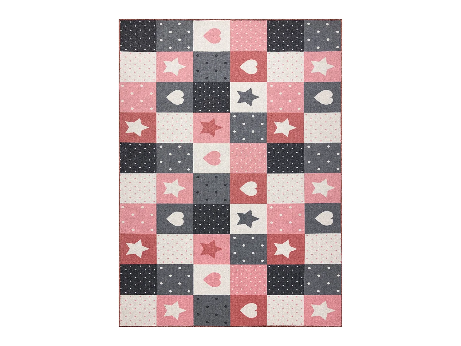 Tapijt voor kinderen STARS sterren, Sterretje , rozekleuring / grijskl 100x200 cm