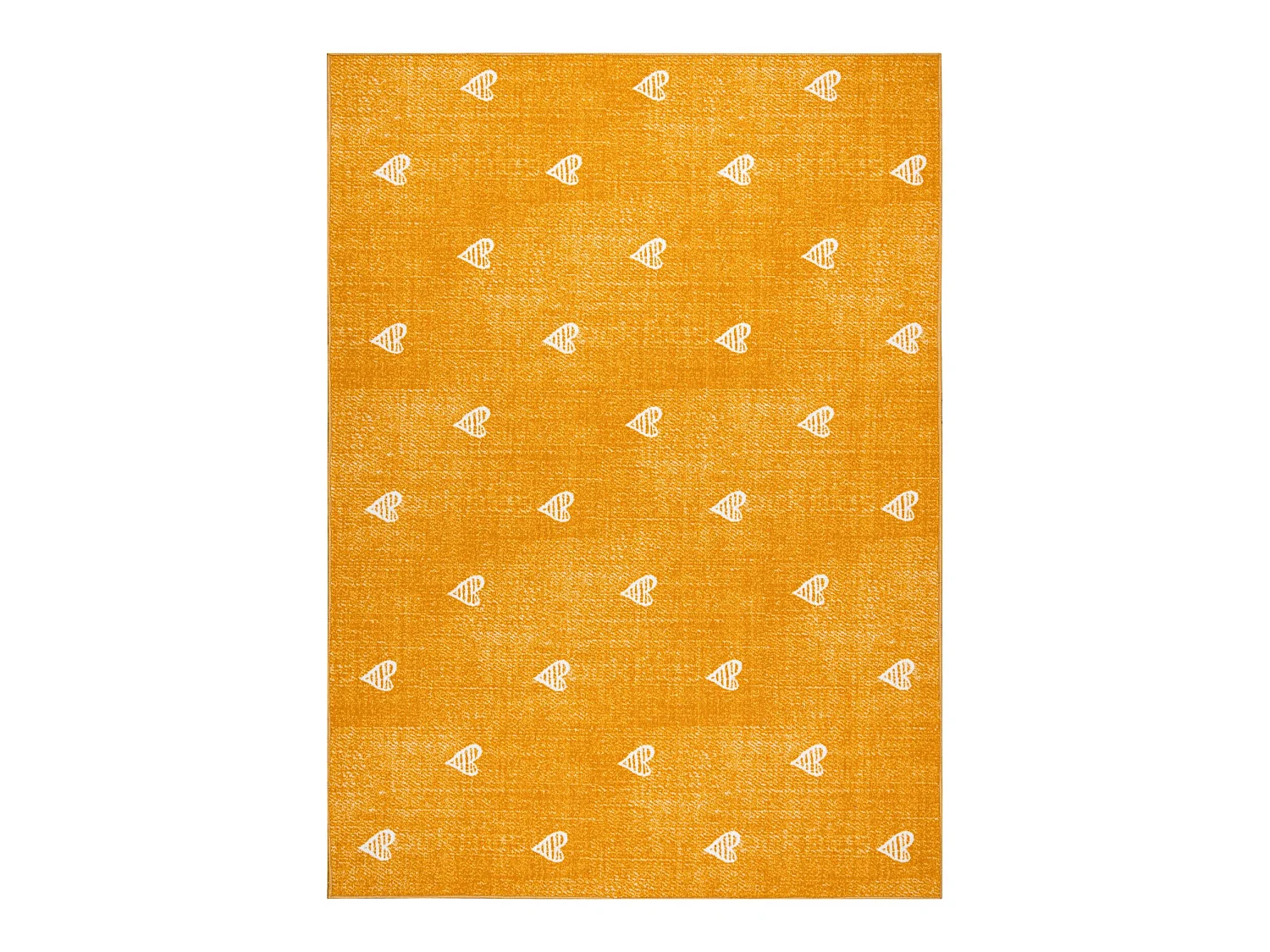Tapis pour enfants HEARTS Jeans, vintage cœurs - orange 250x300 cm