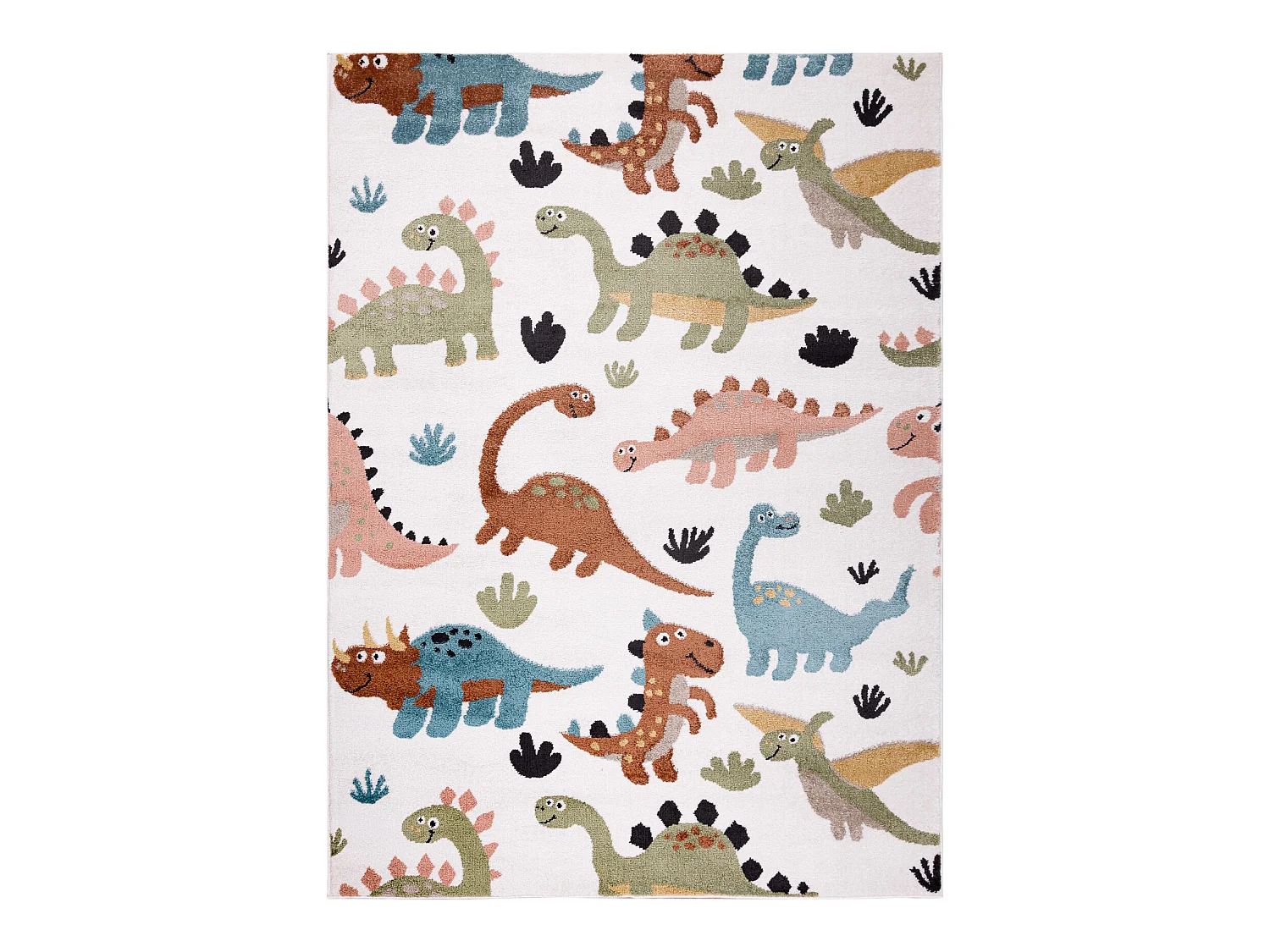 Tappeto FUN Dino per bambini Dinosauri crema 120x170 cm