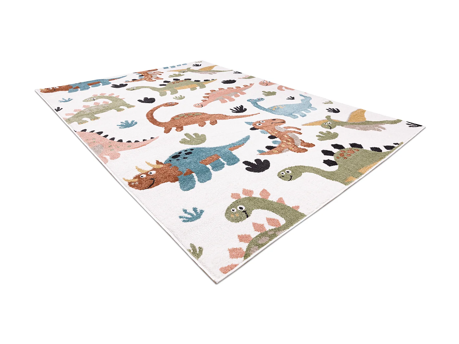 Tappeto FUN Dino per bambini Dinosauri crema 120x170 cm