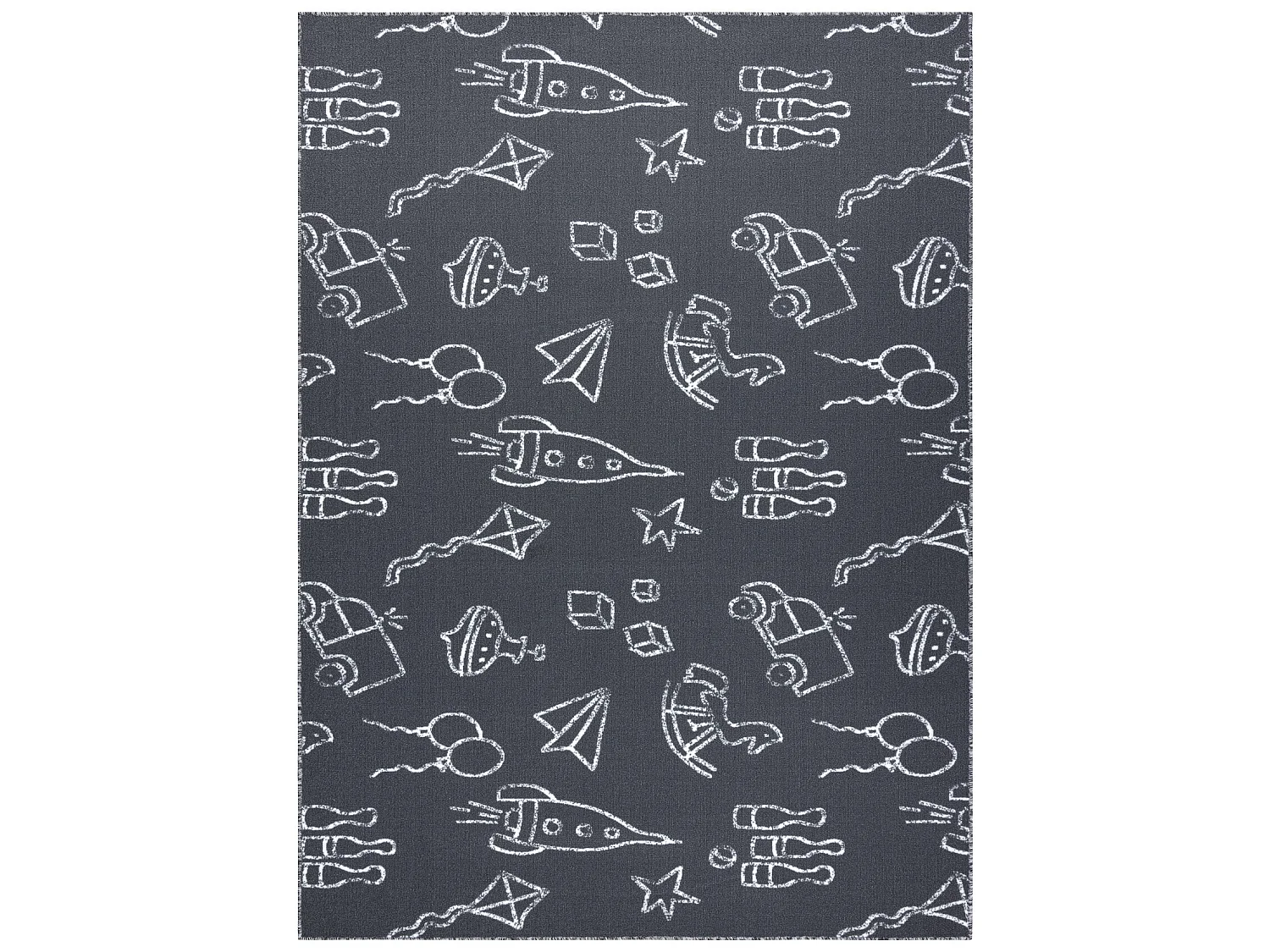 Teppich für Kinder TOYS Spielzeuge, Spiel - grau 350x400 cm