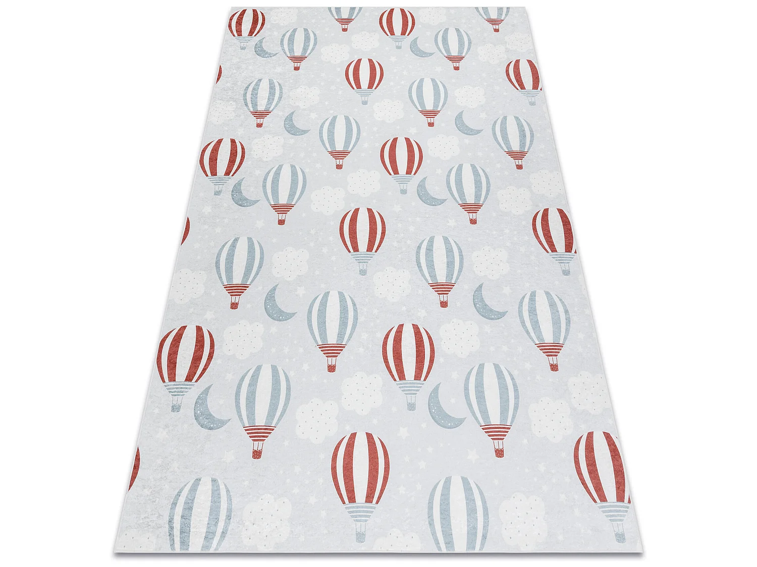 Tapis lavable BAMBINO 1349 Ballons, nuages pour les enfants antidérap 160x220 cm