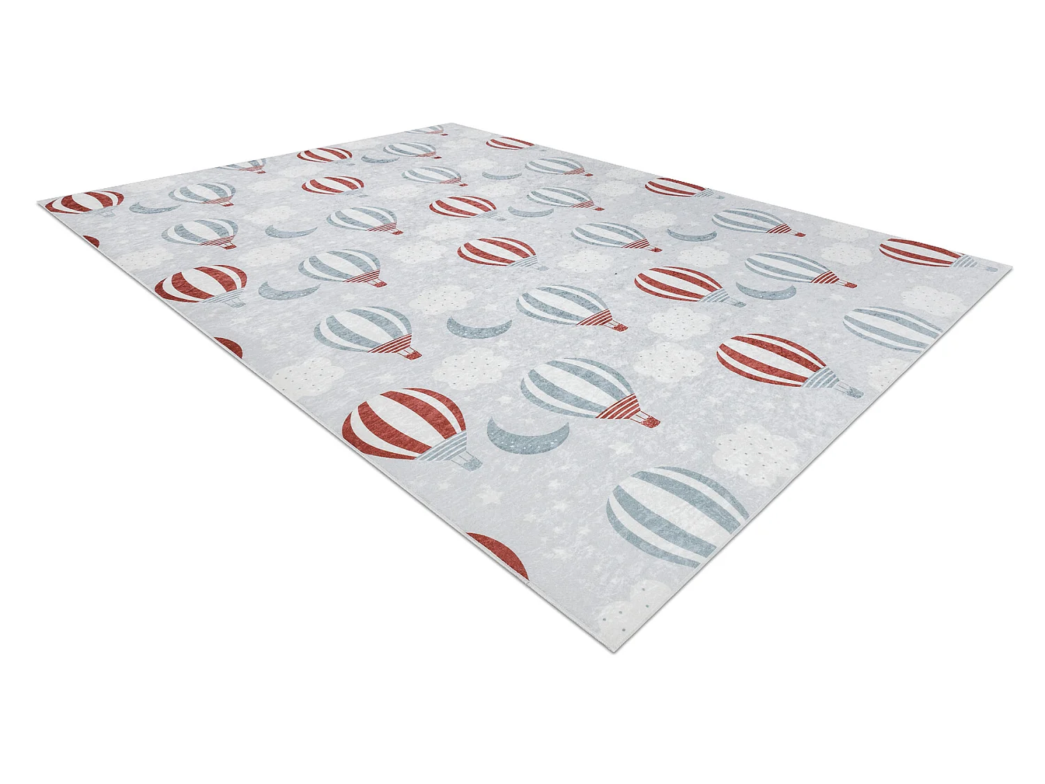 Tapis lavable BAMBINO 1349 Ballons, nuages pour les enfants antidérap 160x220 cm