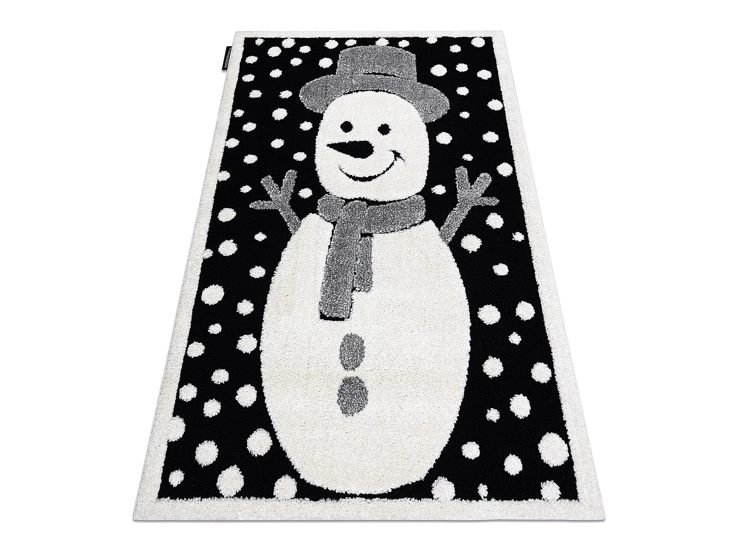 Tapis enfant moderne JOY Snowman bonhomme de neige, pour enfants - str 140x190 cm