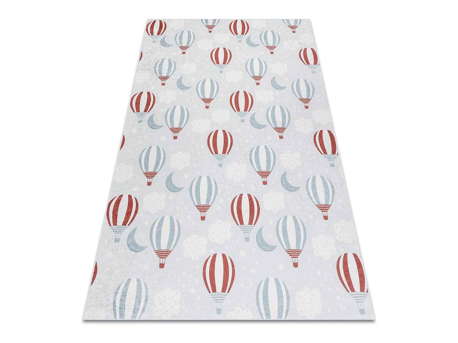 Tapis lavable BAMBINO 1349 Ballons, nuages pour les enfants antidérap 120x170 cm