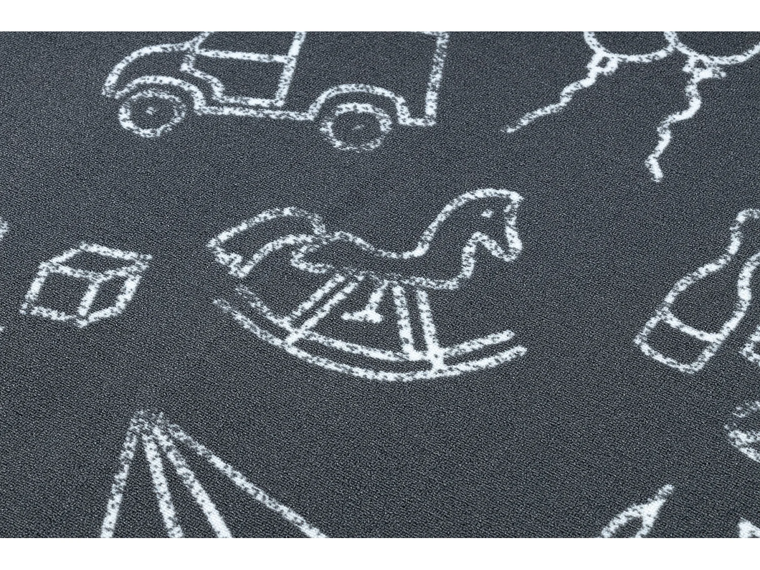 Tapis pour enfants TOYS Jouets, amusement - gris 250x300 cm