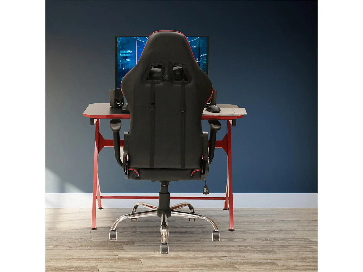 GAMING - Fauteuil de Bureau avec Piétement Chromé