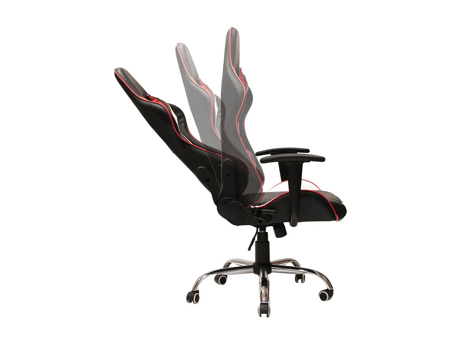 GAMING - Fauteuil de Bureau avec Piétement Chromé