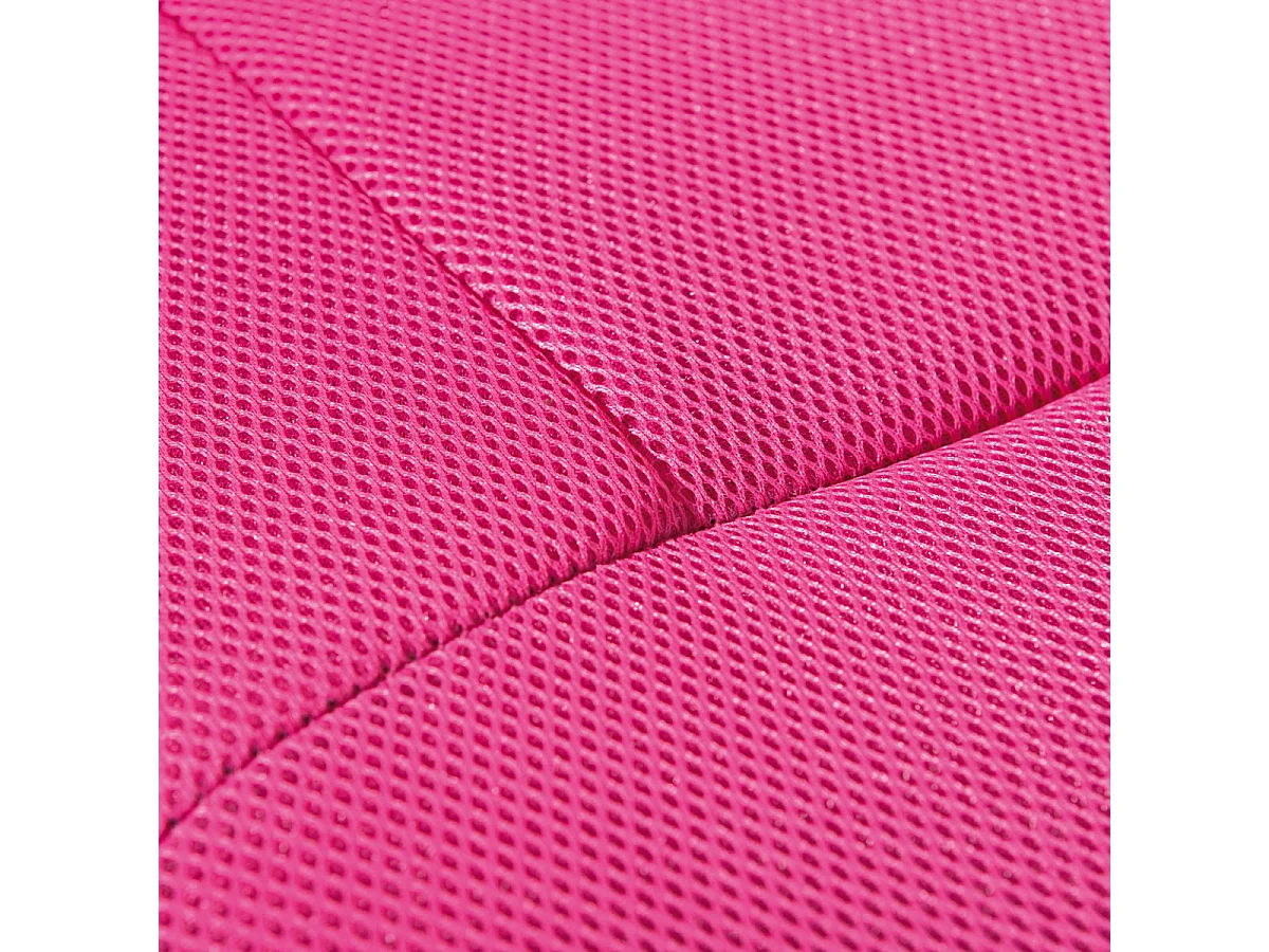 CLIDE FUSHIA - Fauteuil de bureau rose pour enfant avec roulettes