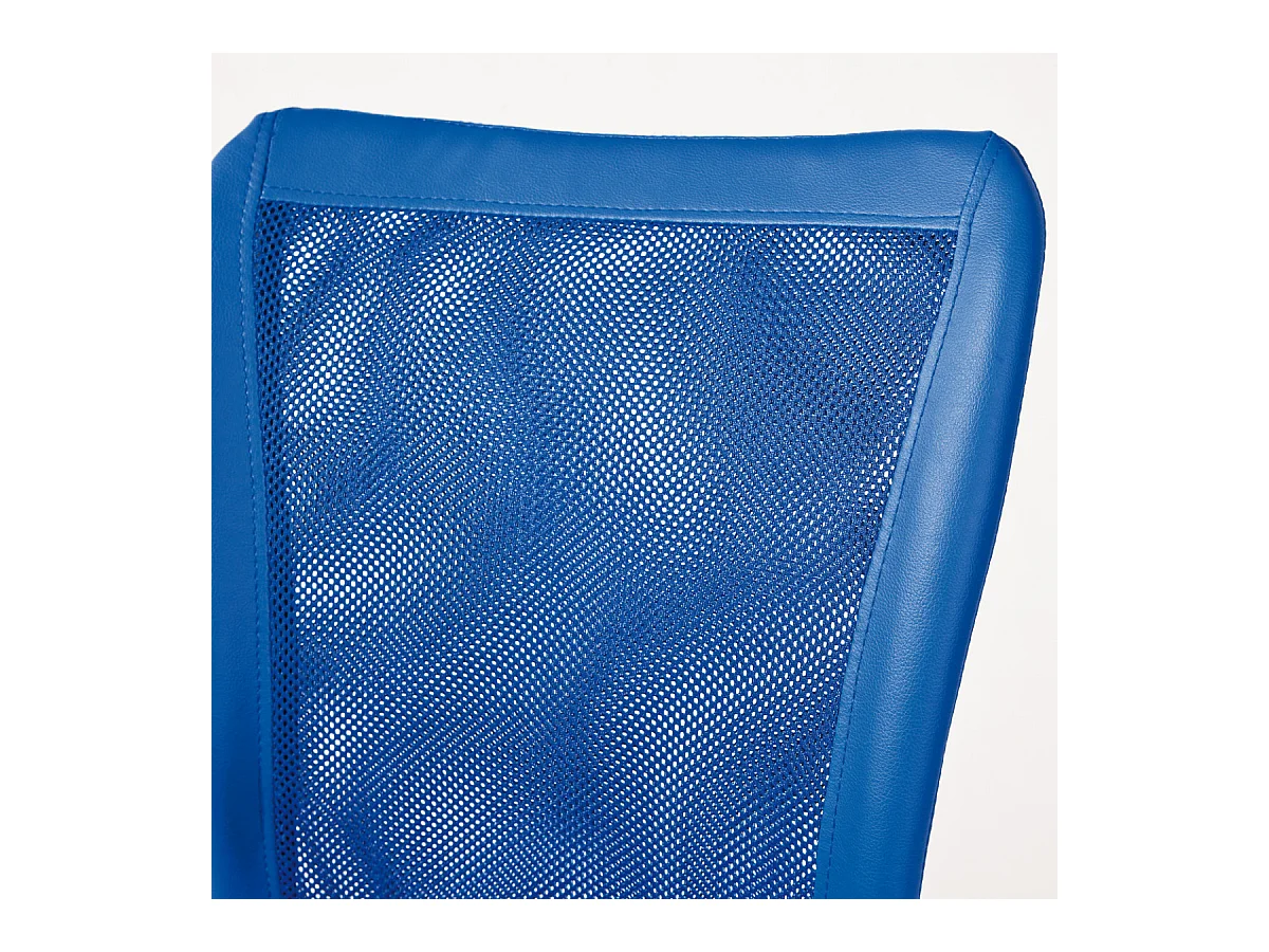 CLIDE BLEU - Fauteuil de bureau bleu pour enfant avec roulettes