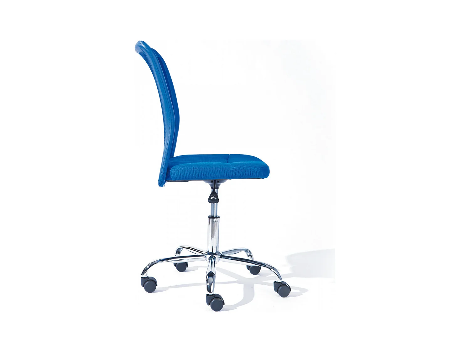 CLIDE BLEU - Fauteuil de bureau bleu pour enfant avec roulettes