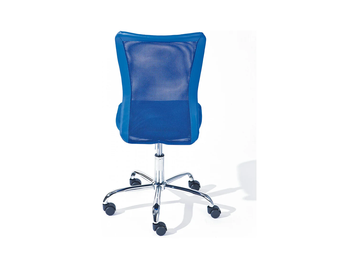 CLIDE BLEU - Fauteuil de bureau bleu pour enfant avec roulettes