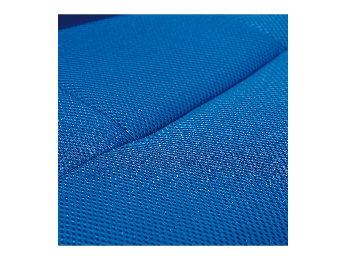 CLIDE BLEU - Fauteuil de bureau bleu pour enfant avec roulettes