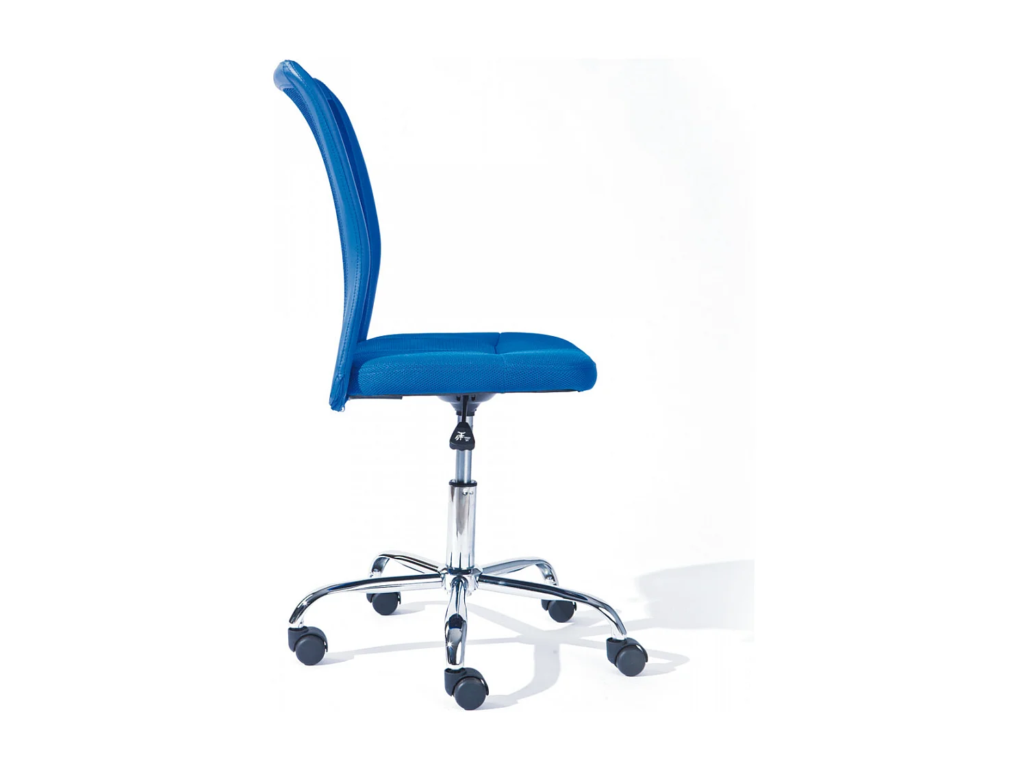 CLIDE BLEU - Fauteuil de bureau bleu pour enfant avec roulettes