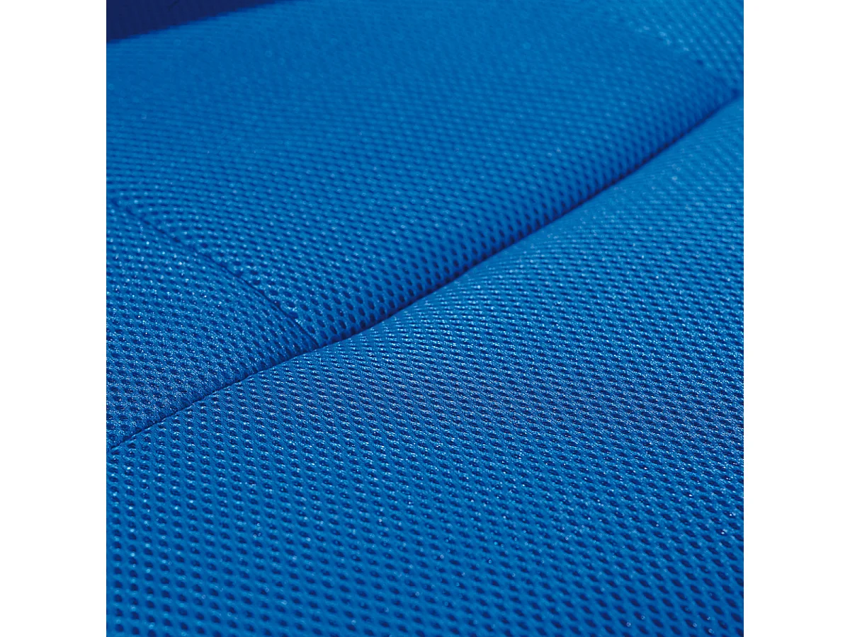 CLIDE BLEU - Fauteuil de bureau bleu pour enfant avec roulettes