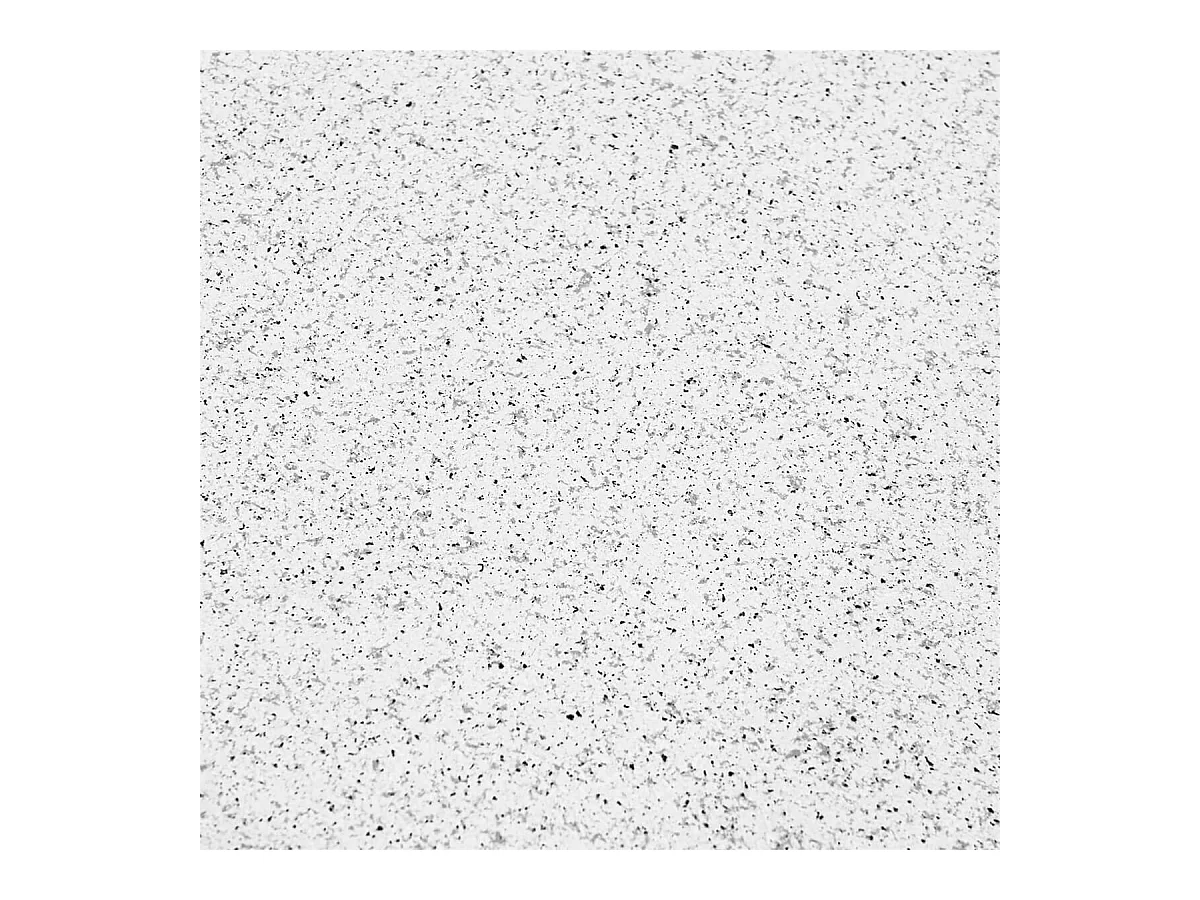 GRACY - Lot de 2 Tables Gigognes Plateaux Effet Granit Blanc