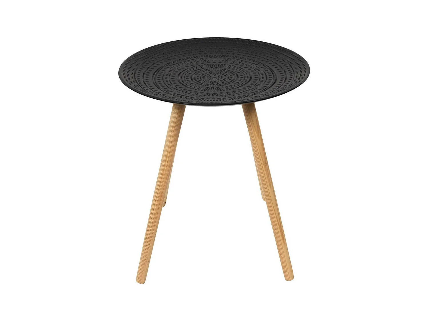 KAPI - Tables Gigognes Noires Motif Pois en Relief