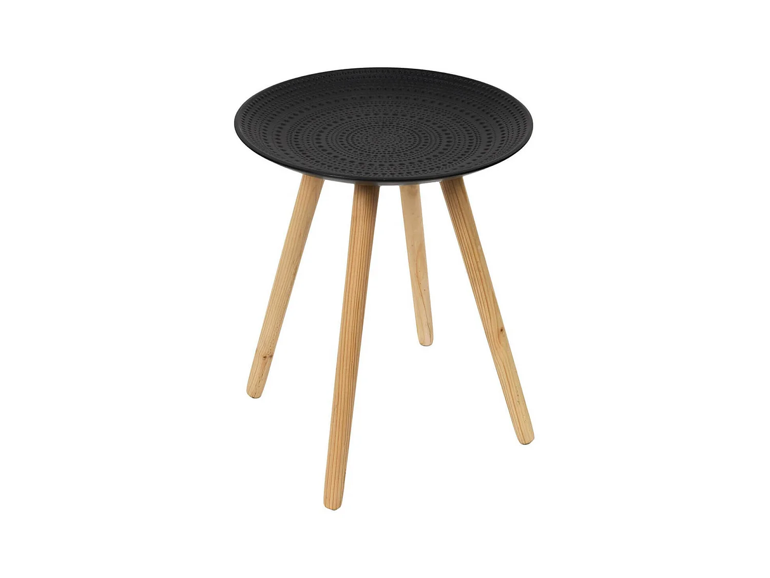 KAPI - Tables Gigognes Noires Motif Pois en Relief