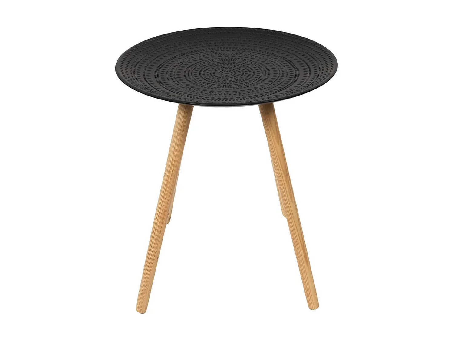 KAPI - Tables Gigognes Noires Motif Pois en Relief