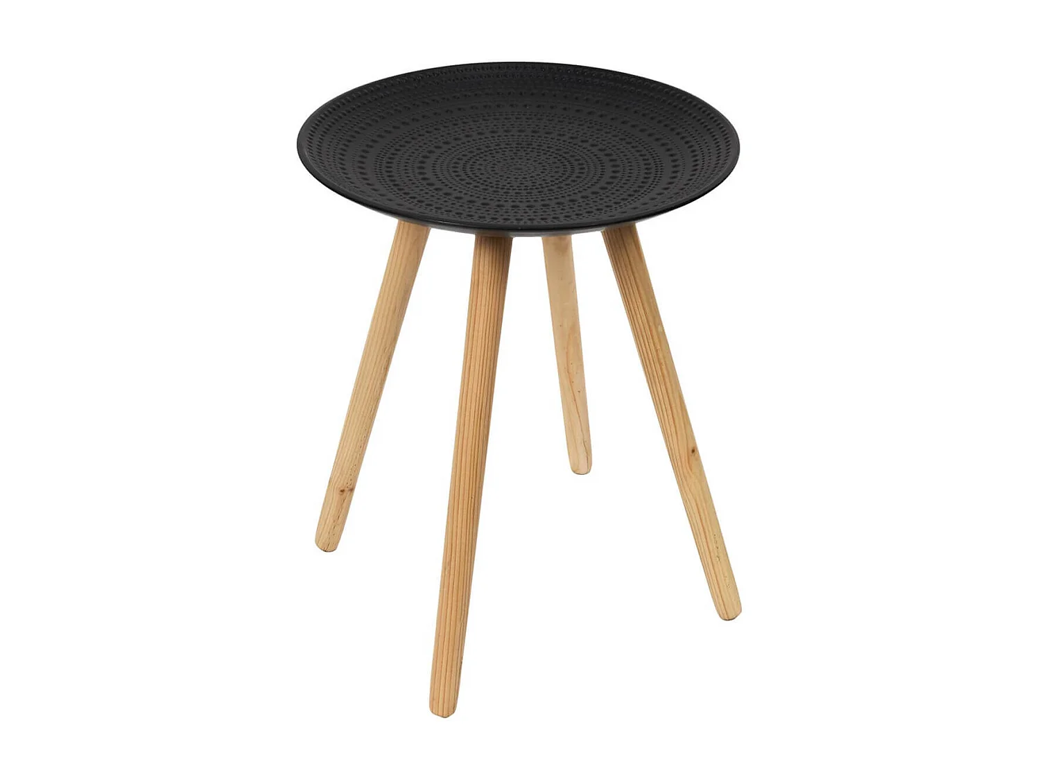 KAPI - Tables Gigognes Noires Motif Pois en Relief