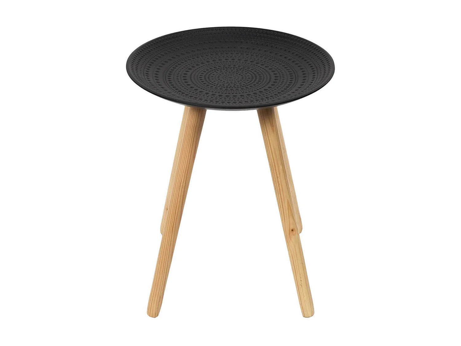 KAPI - Tables Gigognes Noires Motif Pois en Relief