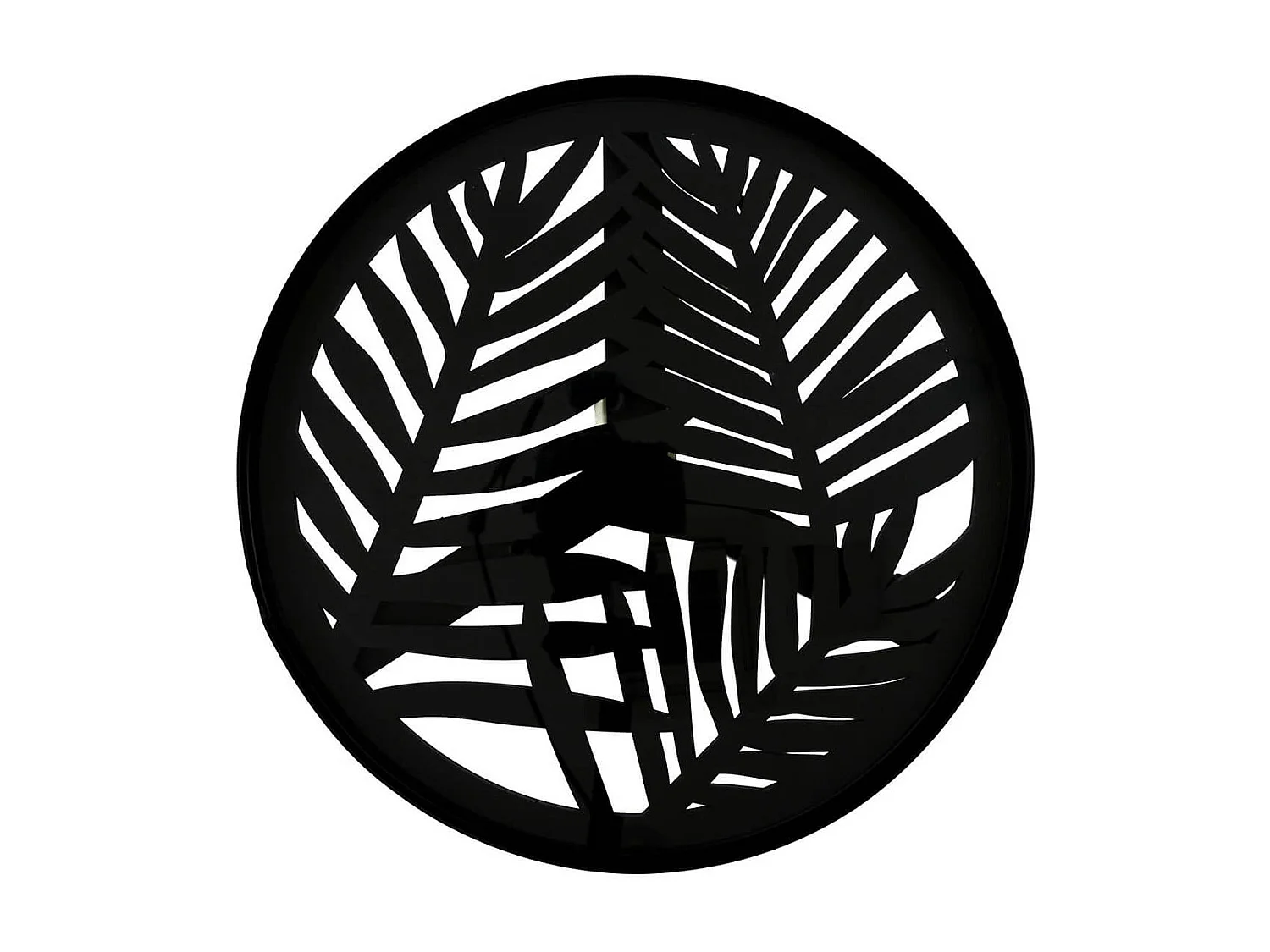 SOVA - Tables Gigognes Noires Motif Feuilles