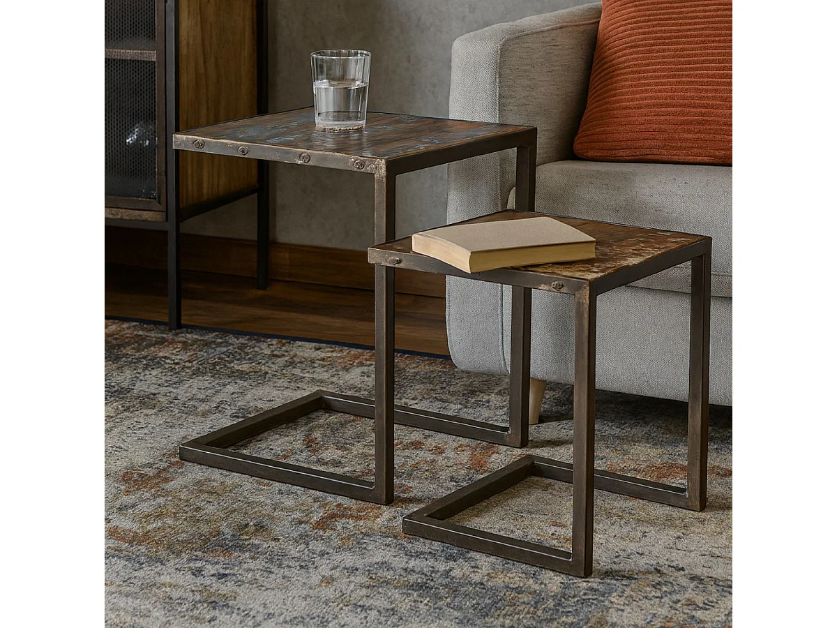 TITIANE - Tables Gigognes Carrées