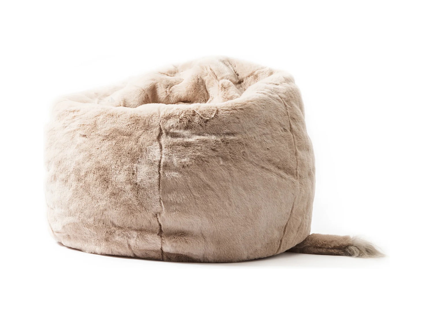 Pouf en peluche Éléphant George avec remplissage