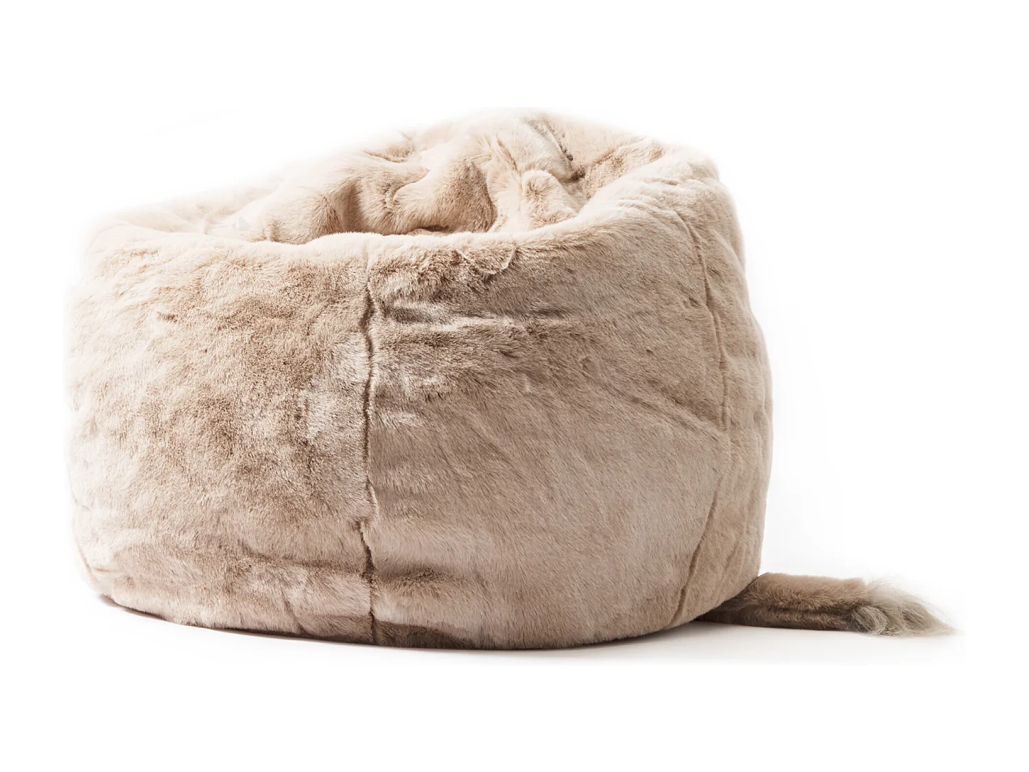 Pouf en peluche Éléphant George avec remplissage