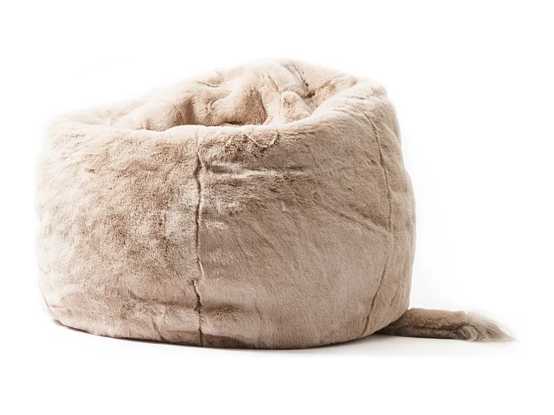 Pouf en peluche Éléphant George avec remplissage