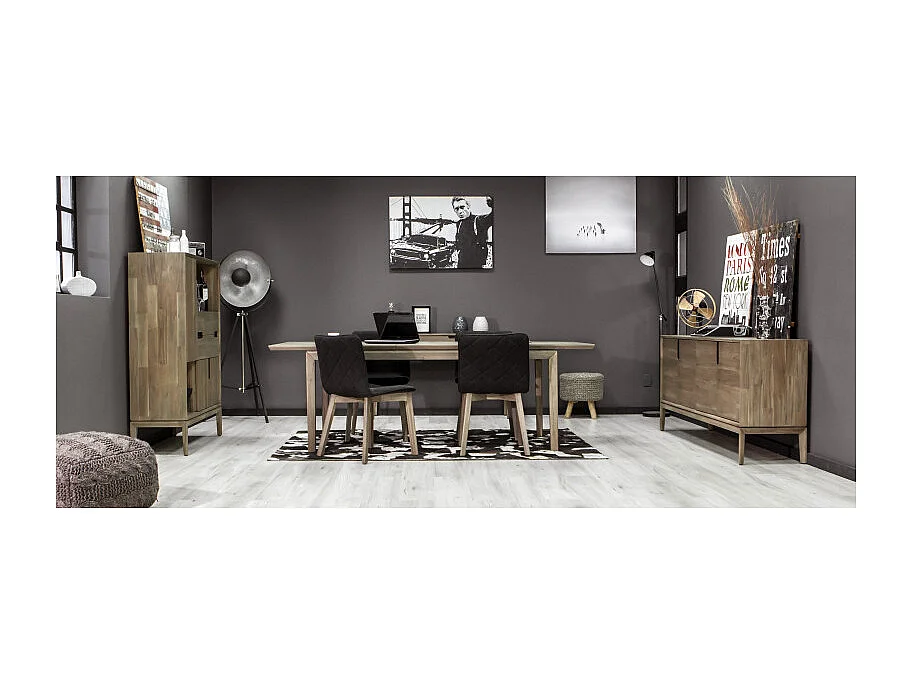 Table de repas extensible en bois design 180/230 cm - KASSIA