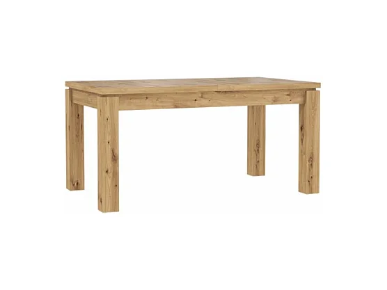 Table de repas extensible 160 à 207 cm décor bois clair - ALIA