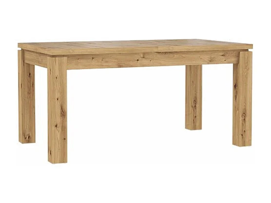 Table de repas extensible 160 à 207 cm décor bois clair - ALIA