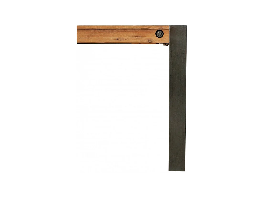 Table extensible 200 à 250 cm en bois d'acacia et métal - WORKSHOP