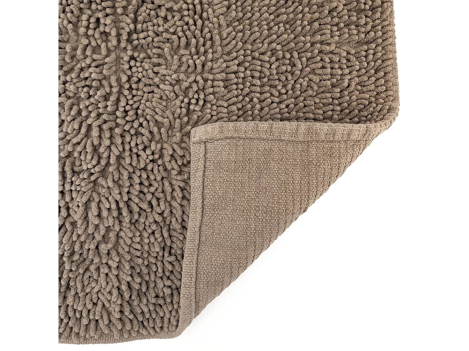 Tapis de bain 50x80 cm CHENILLE Taupe 1800 g/m2
